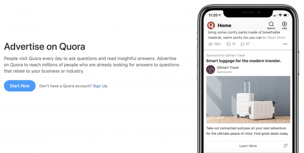 Quora Advertisement