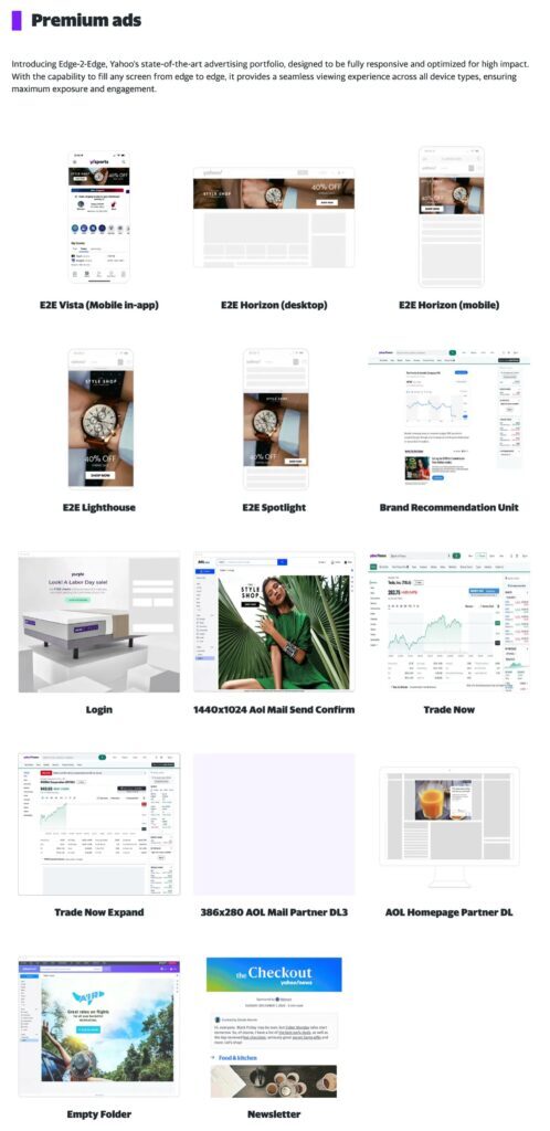 Yahoo Premium Ads