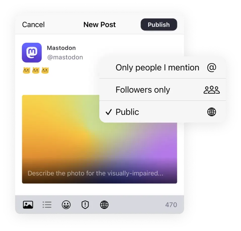 Mastodon New Post
